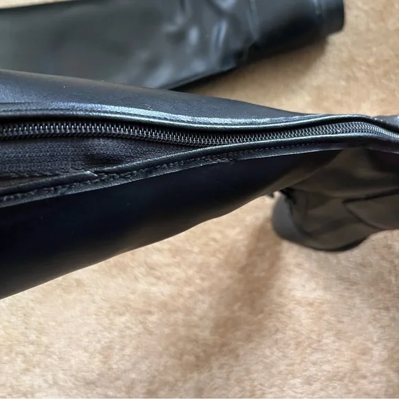 Women's Equestrian Horse Riding Boots Zip Black Lace Up Size US 7.5 European 38 - Picture 6 of 15